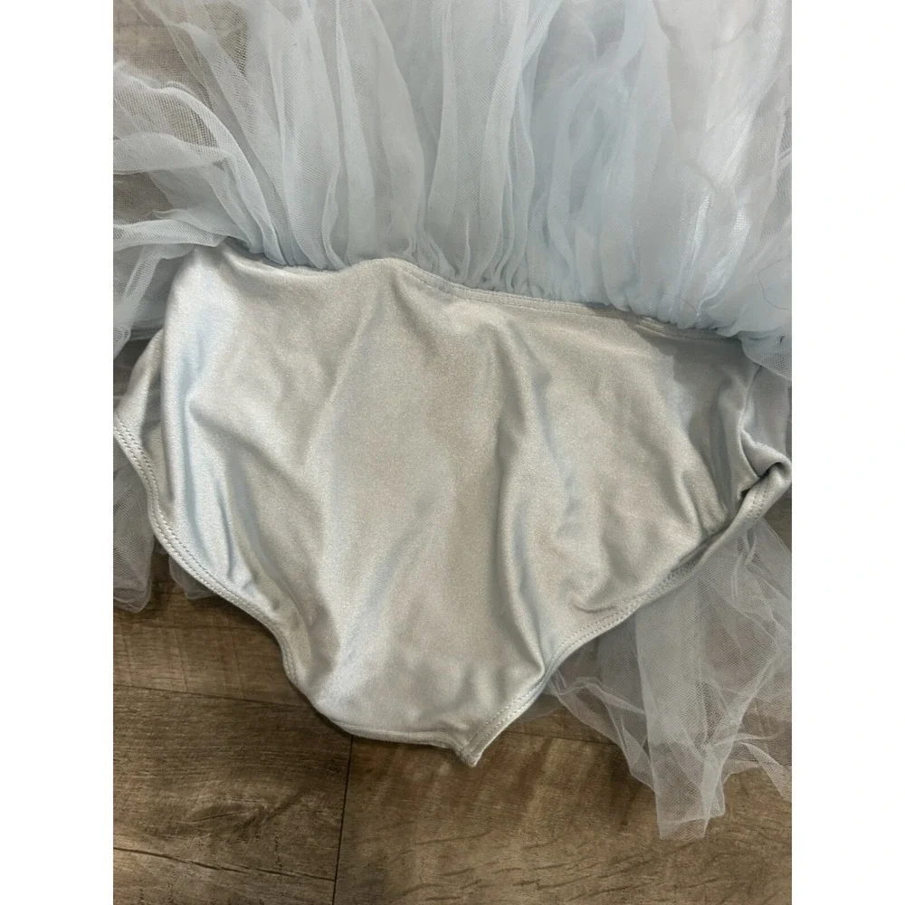 American Bitty Baby Ballerina Girls Leotard ONLY Tutu Outfit Blue Size XL
